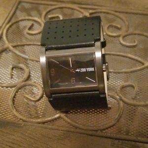 Zoo York Leather Cuff Watch